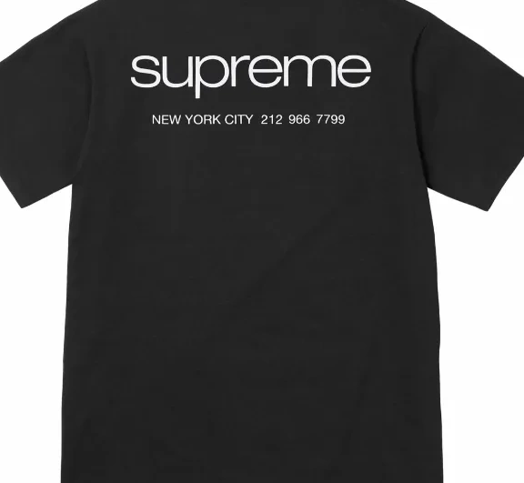 S Black and sleeved NYC XL L Information Store M White Short Tee 23FW 0707